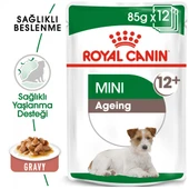 Royal Canin Mini Ageing 12+ Gravy Pouch Yaşlı Köpek Konserve Yaş Mama 85 Gr thumbnail 1