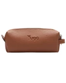 Yuga Tek Gözlü Suni Deri Kalem Çantası Taba thumbnail 1