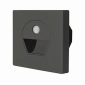 Cata CT-5170 1W Sensörlü Koridor LED Aydınlatma Siyah Renk Fotoselli Duvar Armatürü 6400K Beyaz Işık - 1