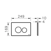 Vitra Origin Vetro Kumanda Paneli Beyaz - 4