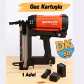 Gazlı DK68 Hafif Başlı Çivi Çakma Tabancası Şarjlı Bataryalı Pnömatik Çivi Çakma Döşeme Makinesi thumbnail 2