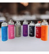 Renkli Kılıflı Cam Matara 1000 ml - 1