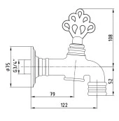 Eca Osmanlı Kurna Musluğu Eskitme 102209223 - 2