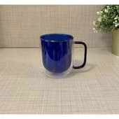 MDB Çift Cidarlı Cam Kupa Lacivert Renk thumbnail 3