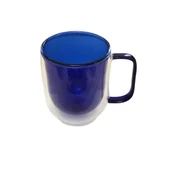 MDB Çift Cidarlı Cam Kupa Lacivert Renk thumbnail 2