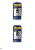 83181 NIVEA MEN SILVER PROTECT STICK 2 ADET thumbnail 1