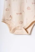 Bebek 2li Kısa Kollu Zıbın Body %100 Organik Pamuk, Bebek-Yenidoğan-CSY8176 - 9