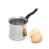 No:6 Paslanmaz Çelik Cezve - Gri thumbnail 3