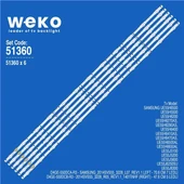 Wkset-6360 34994X6 34995X6 D4ge-550Dca-R3/Dcb-R3 115,5 Cm Birleştirilmiş Led Kodu 6 Adet Led Bar thumbnail 1