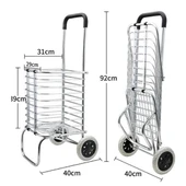 MDB Katlanabilir Taşınabilir Alışveriş ve Taşıma  Arabası thumbnail 3