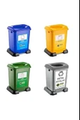 BvLX Sıfır Atık Geri Dönüşüm Çöp Kutusu Kovası 50 lt 4lü Set - 2