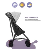 Moony Baby MB108 DAMARLI BORDO Stork Baston Bebek Arabası Puset Bordo - 4