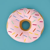 Soft Donut Figürlü Yastık - Asorti thumbnail 1