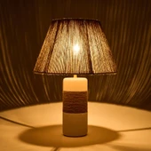 Lighting Yunik Abajur - Beyaz / Kahverengi thumbnail 2