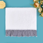 Soft French Cottage Twin Çizgi Desenli El Havlusu - Ekru - 30x50 cm thumbnail 1