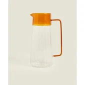 MDB Turuncu Detaylı Cam Sürahi 1600 ml thumbnail 1
