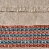 Soft Marun Tek Kişilik Yatak Örtüsü - Ekru / Kırmızı - 160x230 cm thumbnail 2