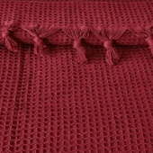 Soft Alora Tek Kişilik Yatak Örtüsü - Kırmızı - 160x230 cm thumbnail 2