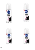 82240 NIVEA BLACK  WHITE CLEAR ROLL-ON  4 ADET thumbnail 1