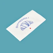 Kitchen 25'li Bon Appetit Desen Peçete - Beyaz - 16x8 cm thumbnail 2