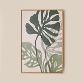 Deco Green Culture Kanvas Tablo - Beyaz / Yeşil - 90x60 cm thumbnail 2