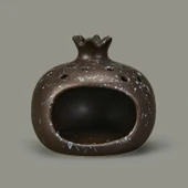 Deco Melograno Buhurdanlık - Siyah - 10 cm - 1