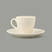 Kitchen Hammer 6'lı Kahve Fincan Takımı - Krem - 90 ml thumbnail 2