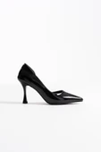 Angela Kadın Siyah Rugan Topuklu Ayakkabı thumbnail 11