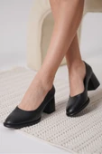Candie Siyah Cilt Kadın Stiletto - 2