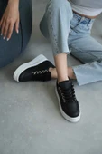 Alice Siyah Kadın Gizli Topuklu Sneaker - 5