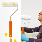 Dekor-1017 Plasdek 5cm Orta Çap 25 mm Tüylü İç Cephe Saplı Boya Rulosu 25 cm thumbnail 4