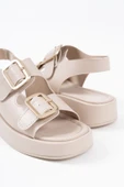 Shery Bej Cilt Sandalet - 1