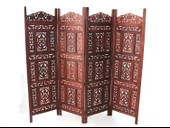 MDB Ahşap Maun Rengi El Oyması Paravan thumbnail 1