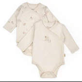 Bebek 2'li Kruvaze Body %100 Organik Pamuk, Bebek ve Yenidoğan Serisi - CSY8178 - 2