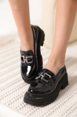 Terry Rugan Siyah Kadın Loafer - 5