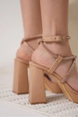 Carmen Kadın Nude Topuklu Sandalet thumbnail 7