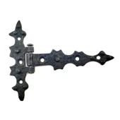 Antika Tarz Dekoratif Pirinç Yıldız Kuyruklu Menteşe - 85x110 Mm, Oksit - 1