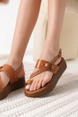 Likya Taba Hakiki Deri Sandalet - 2
