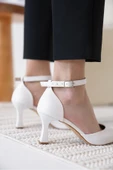 Clara Kadın Beyaz Topuklu Ayakkabı thumbnail 6