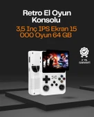 R36S Taşınabilir Retro Oyun Konsolu – 15.000 Oyun, 64 GB Depolama, IPS Ekran thumbnail 1