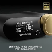 SteelSeries Arctis Nova Elite Hi-Res Wireless Gaming Kulaklık - Sage Gold - 2