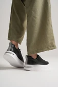 Liza Kadın Şık Günlük Siyah Sneaker - 7