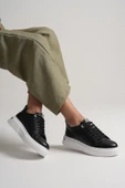 Liza Kadın Şık Günlük Siyah Sneaker - 5