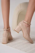 Josephine Kadın Mat Nude Topuklu Ayakkabı thumbnail 5