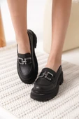 Terry Cilt Siyah Kadın Loafer - 5