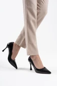 Harper Kadın Siyah Kroko Rugan Stiletto - 3