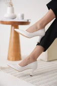 Alexandra Kadın Beyaz Stiletto - 5