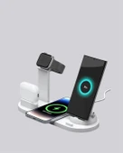 iPhone, Apple Watch ve AirPods ile Uyumlu 4'ü 1 Arada Şarj Ünitesi – Tüm Apple Cihazları Tek Noktada thumbnail 3