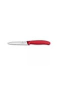 Victorinox 10 CM Kırmızı Tırtıklı Soyma Bıçağı - 1