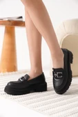 Terry Cilt Siyah Kadın Loafer - 4